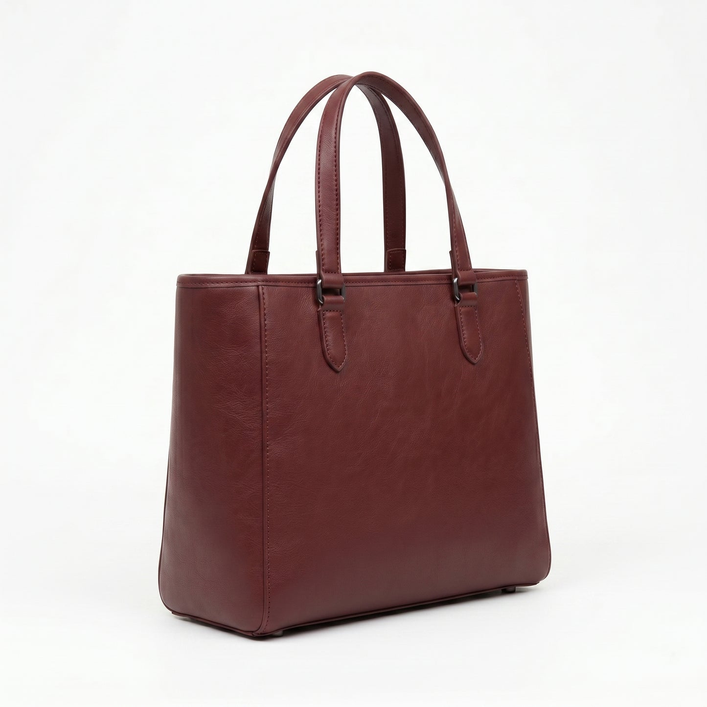 Bagsha Medium Burgundy Leather Handbag