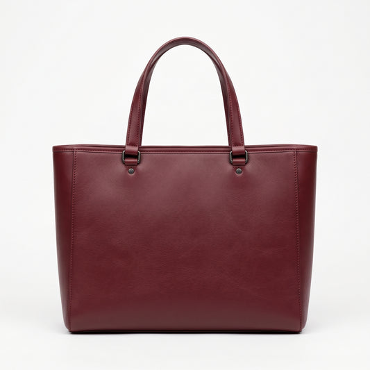 Bagsha Medium Burgundy Leather Handbag